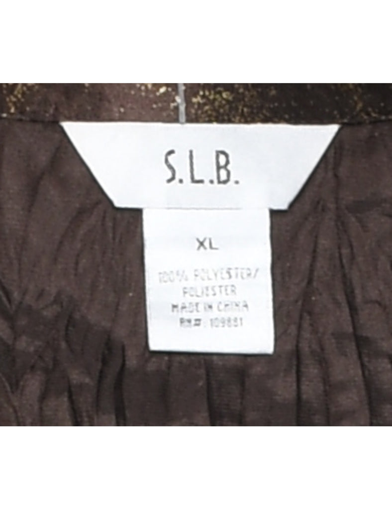 Dark Brown Blouse - XL