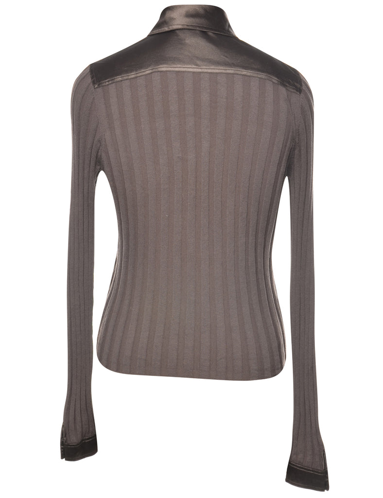 Dark Brown Cardigan - M