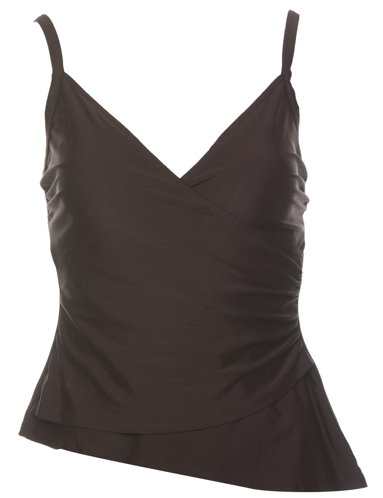 Dark Brown Cropped Top - XS