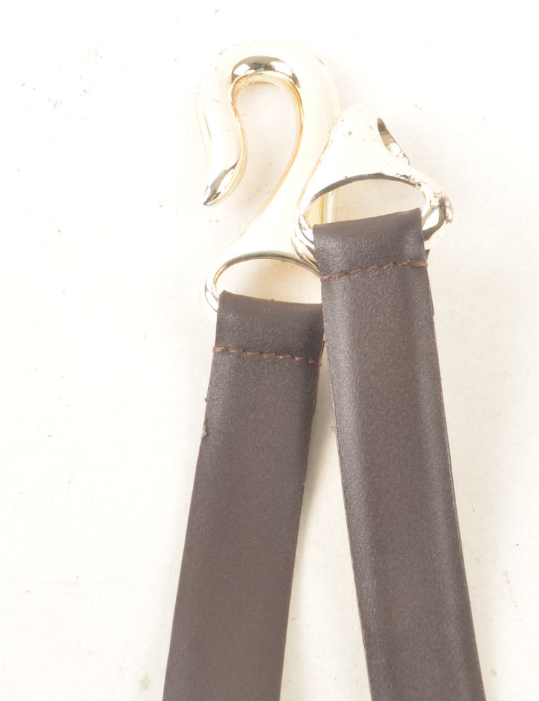 Dark Brown Leather Belt - M