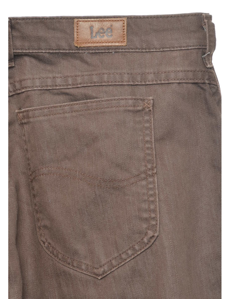 Dark Brown Lee Classic Jeans - W34 L30
