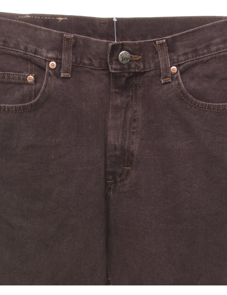 Dark Brown Lee Jeans - W29 L31