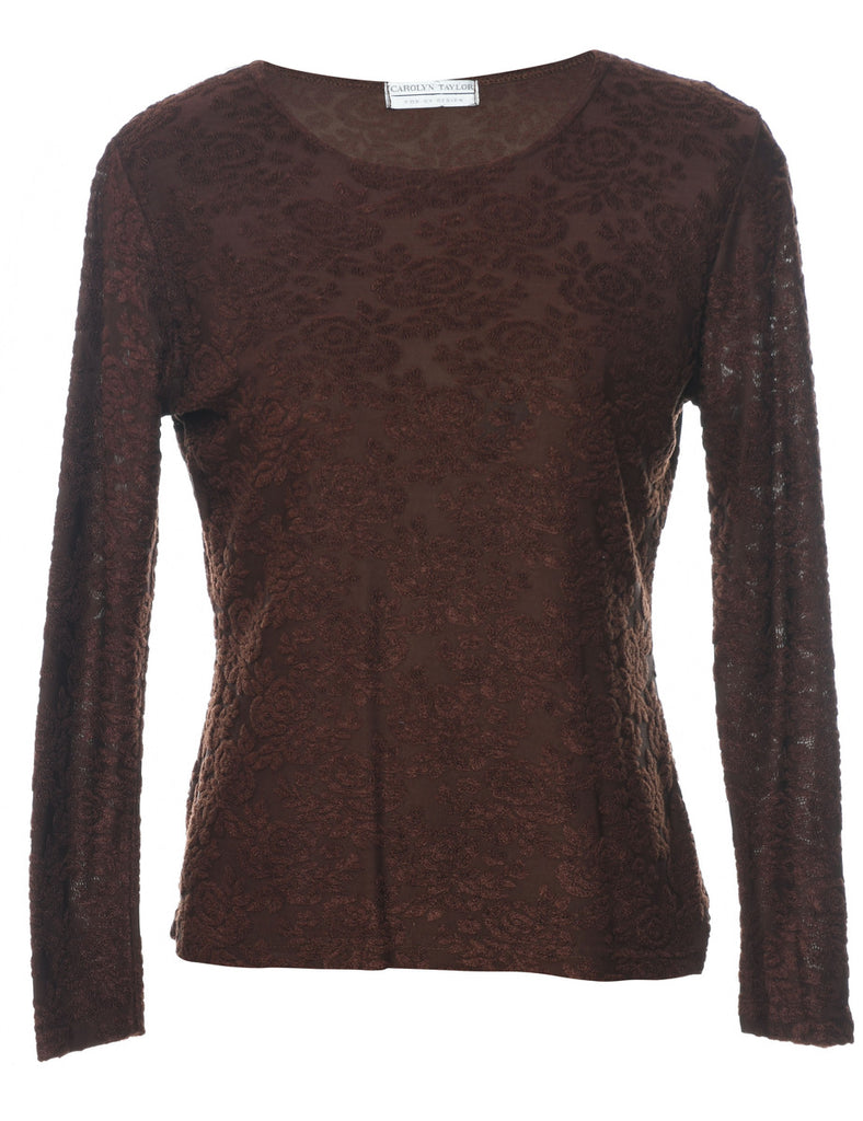 Dark Brown Top - M