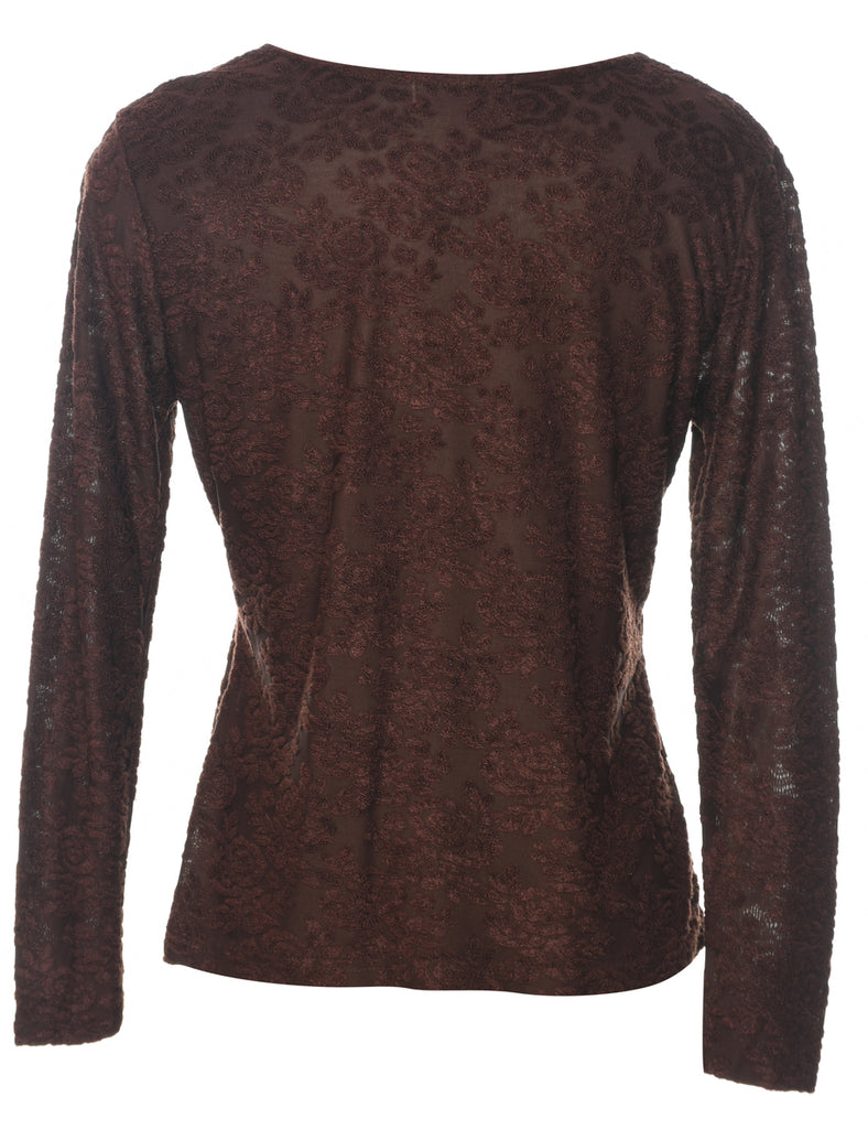 Dark Brown Top - M