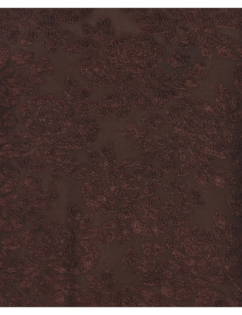 Dark Brown Top - M