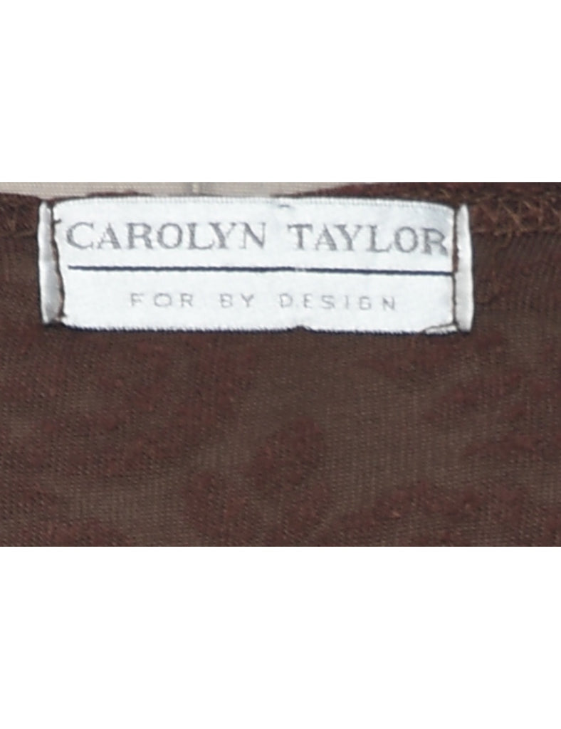 Dark Brown Top - M