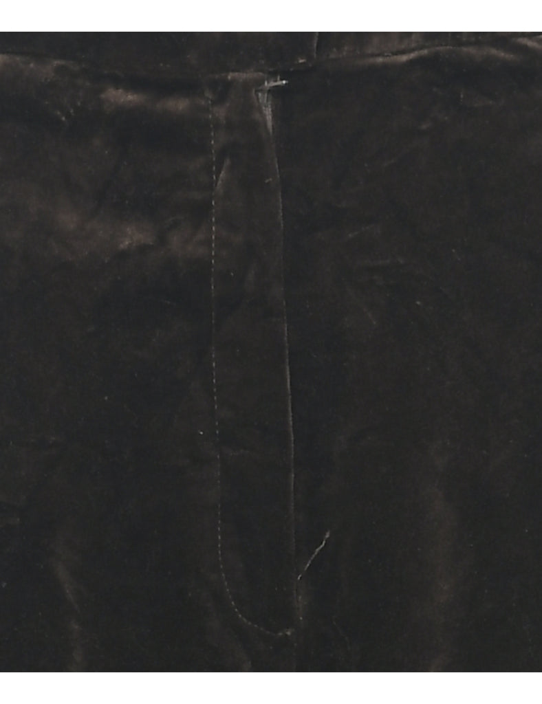 Dark Brown Velvet Trousers - W25 L33