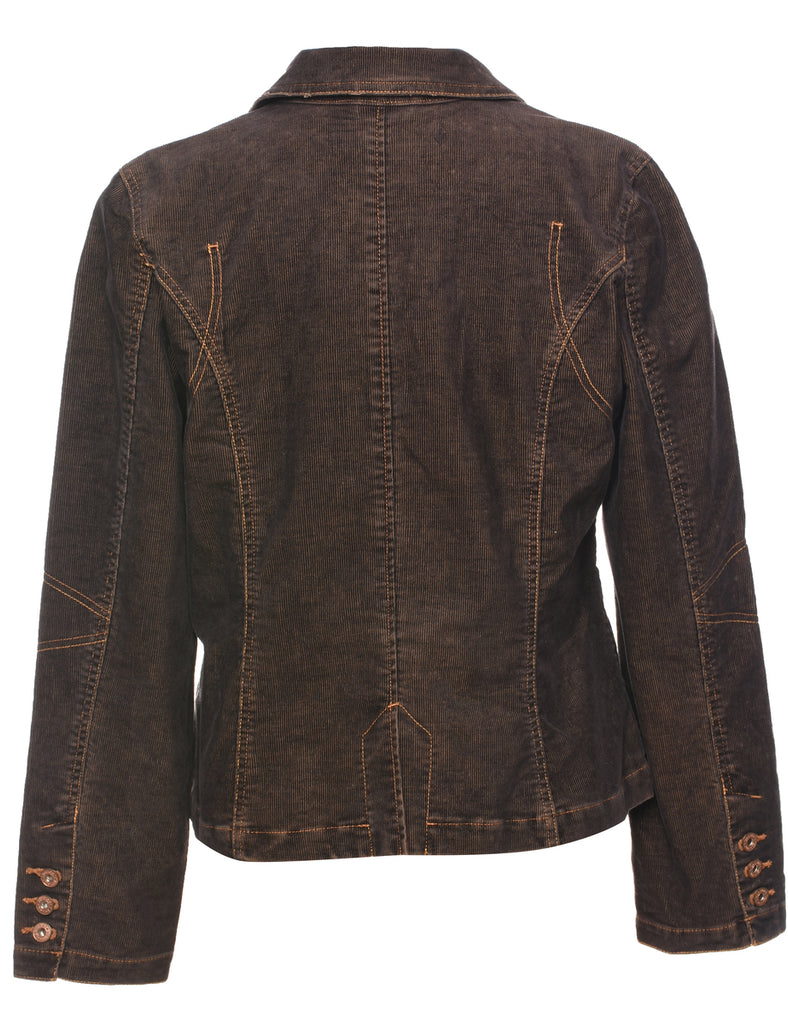 Dark Brown Y2K Blazer - M