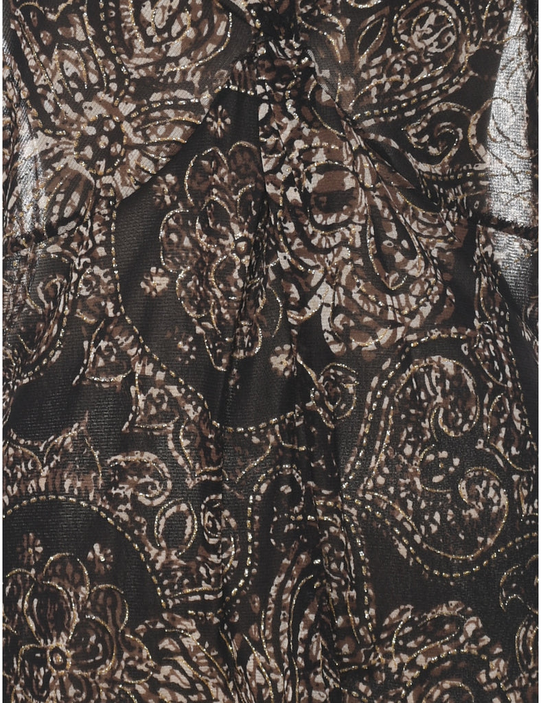 Dark Brown Y2K Top - L