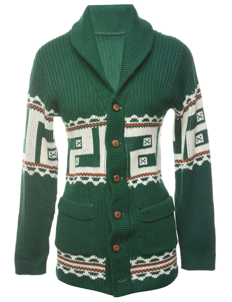 Dark Green Cardigan - S
