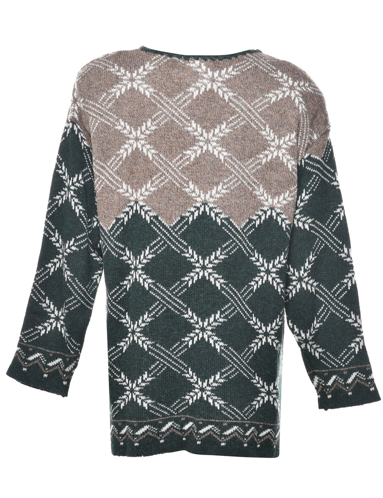 Dark Green Cardigan - S