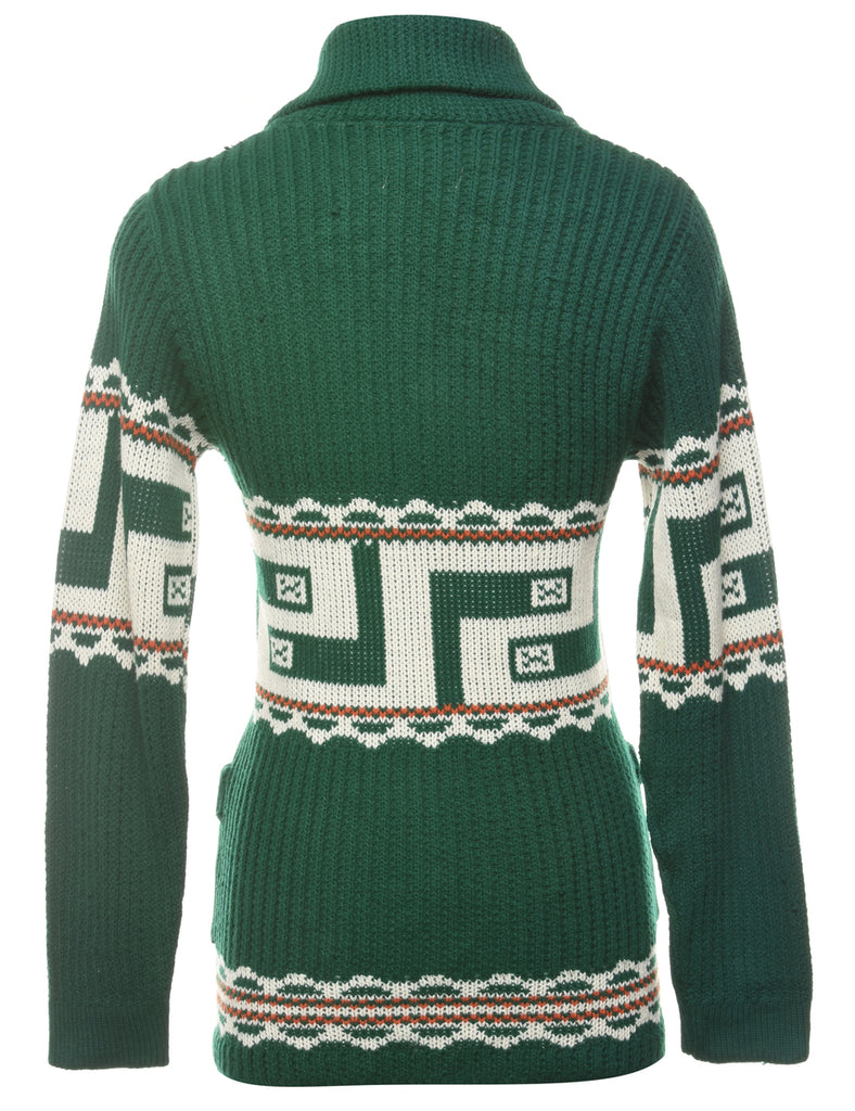 Dark Green Cardigan - S