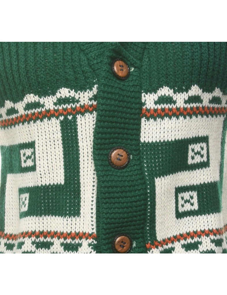 Dark Green Cardigan - S