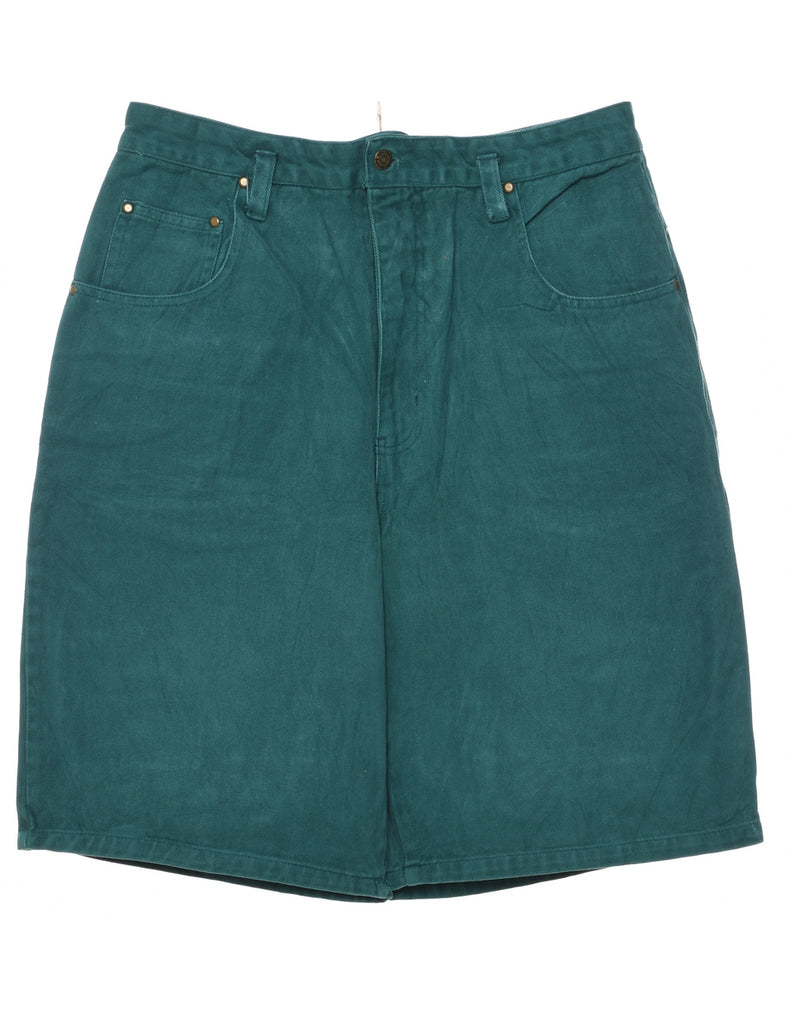 Dark Green Denim Shorts - W29 L10