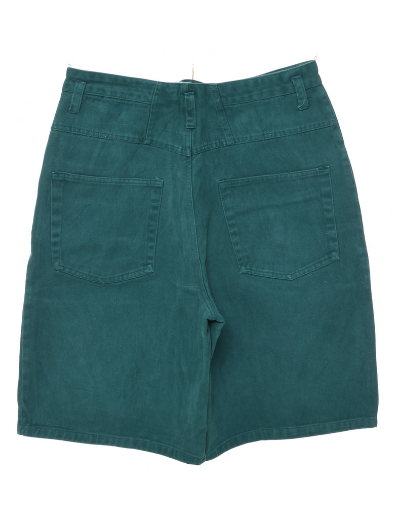 Dark Green Denim Shorts - W29 L10