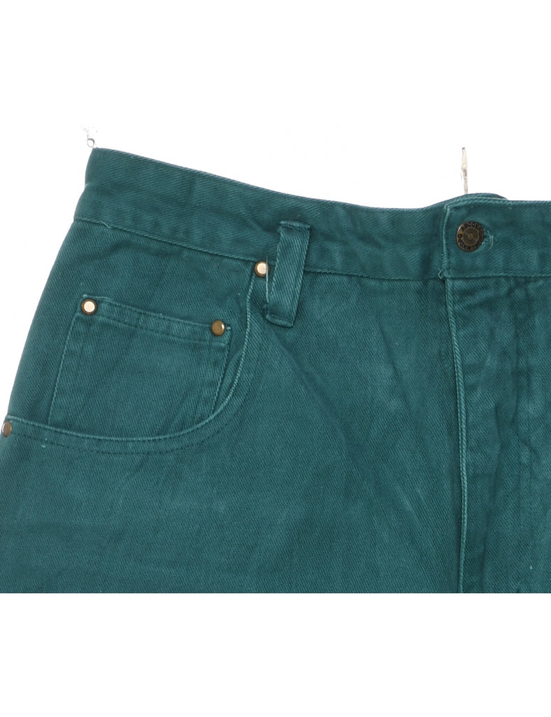 Dark Green Denim Shorts - W29 L10