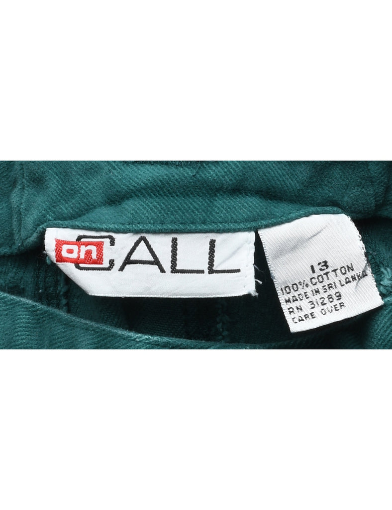 Dark Green Denim Shorts - W29 L10