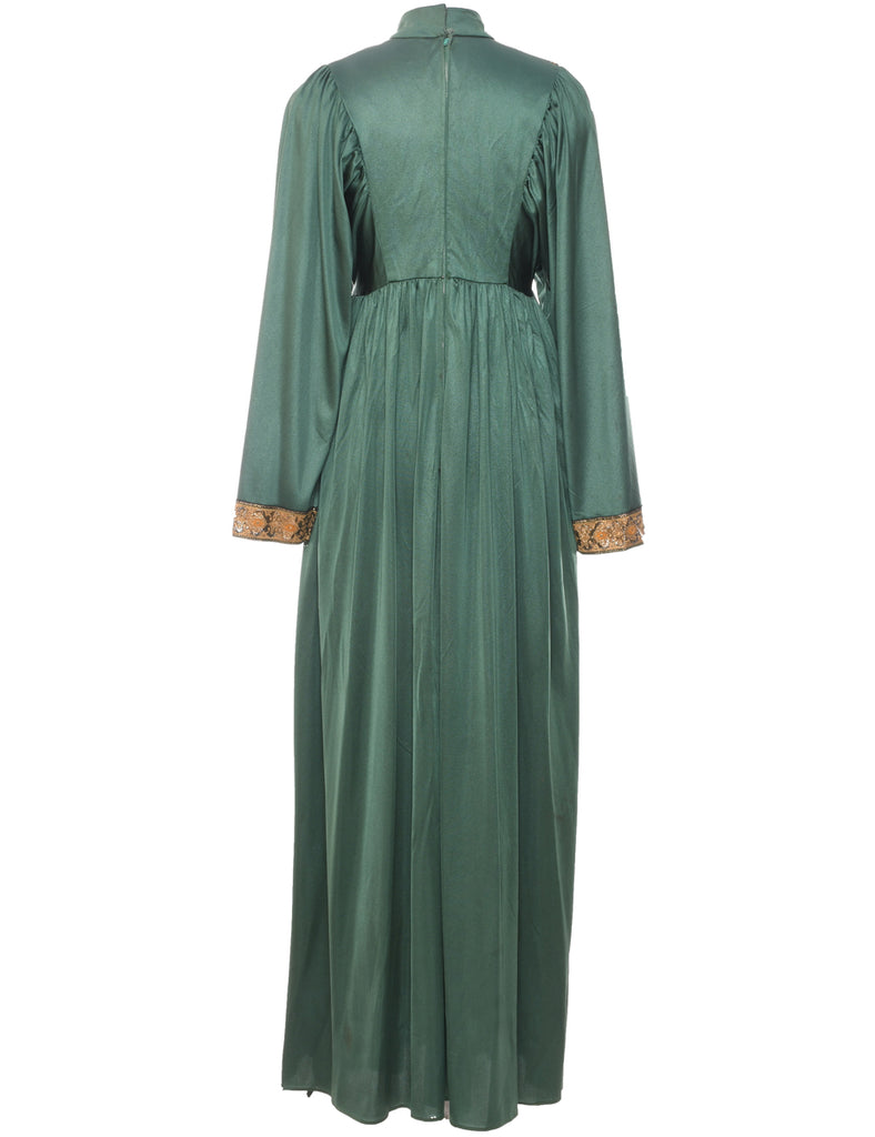 Dark Green Maxi Dress - XS