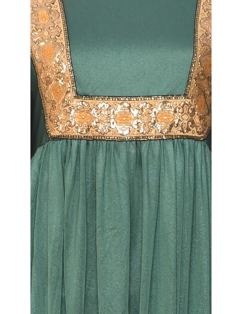 Dark Green Maxi Dress - XS