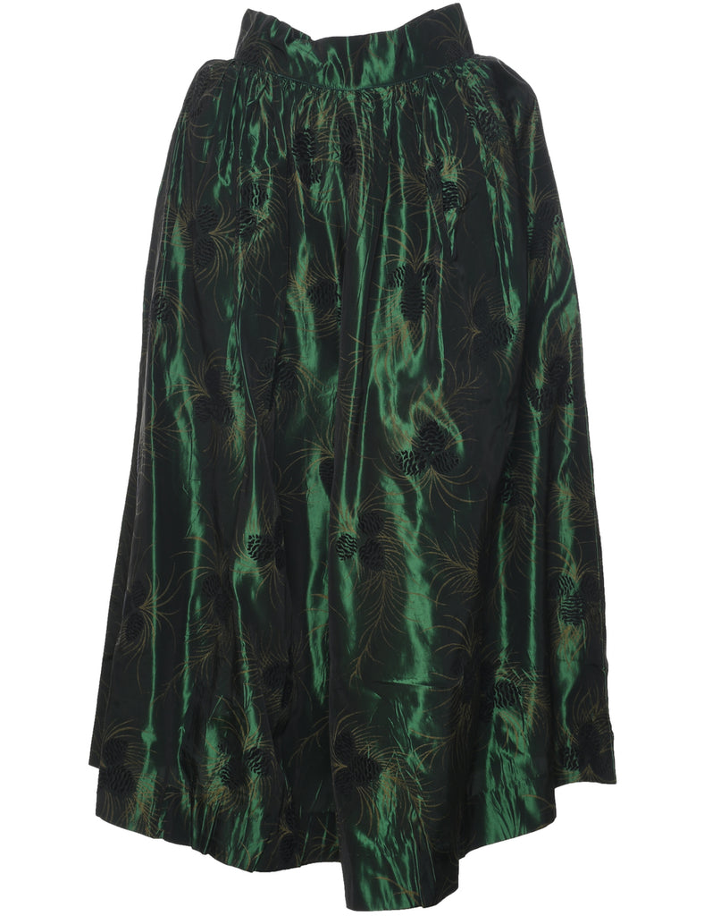 Dark Green Maxi Skirt - XS