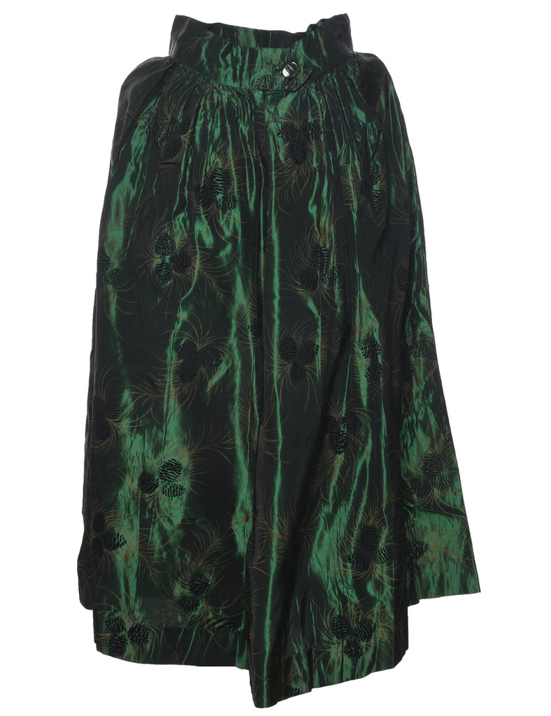 Dark Green Maxi Skirt - XS