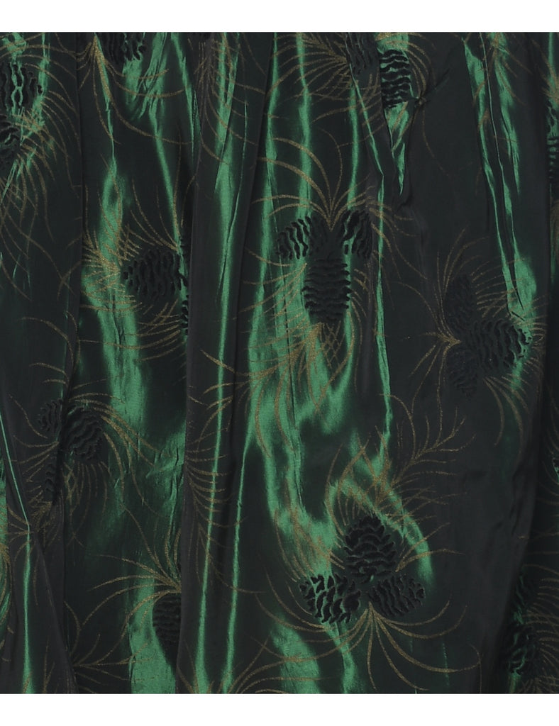 Dark Green Maxi Skirt - XS