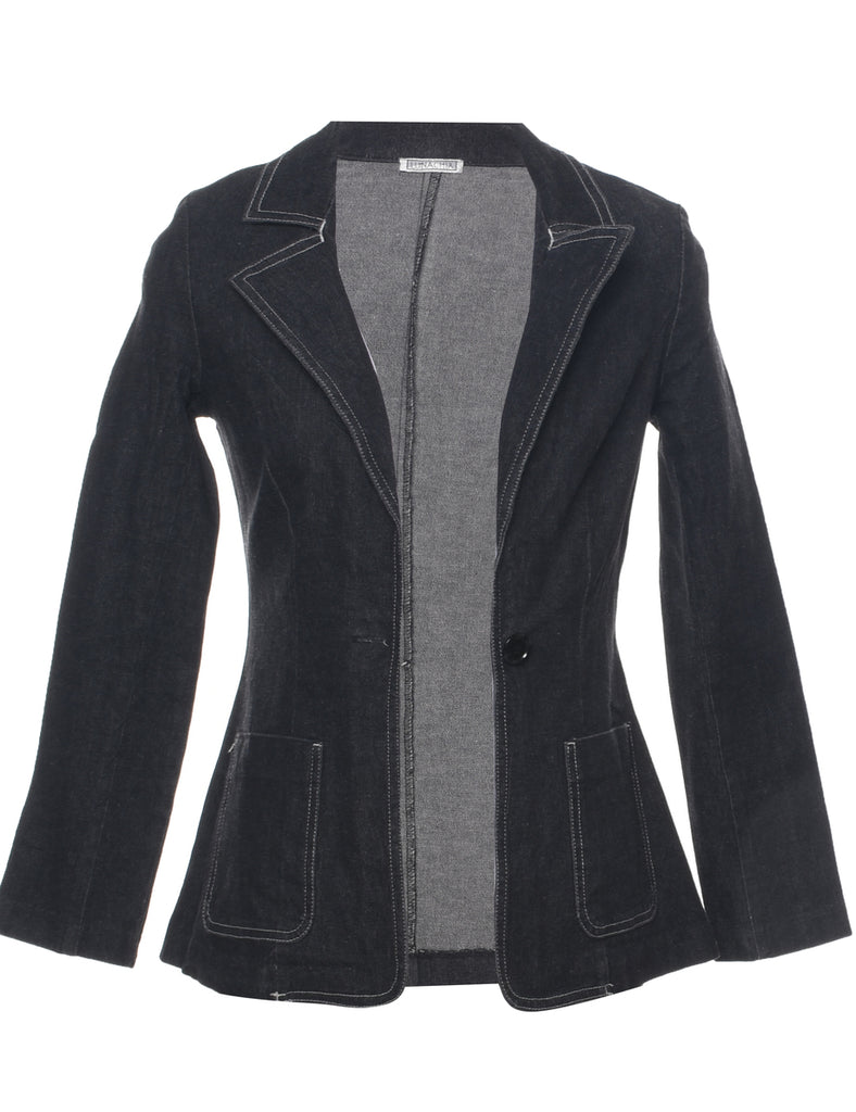 Dark Grey Denim Jacket - S