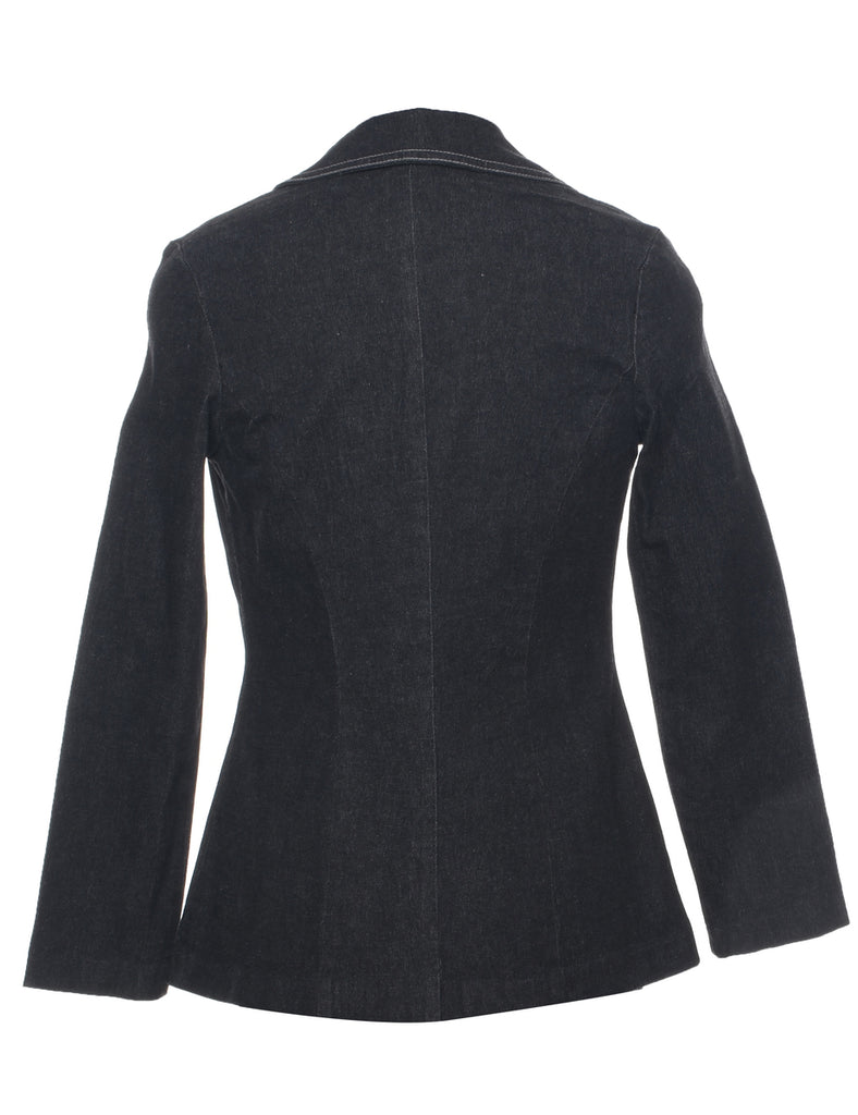 Dark Grey Denim Jacket - S