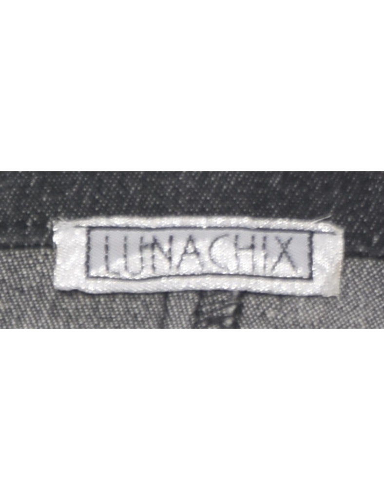 Dark Grey Denim Jacket - S