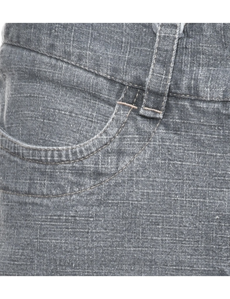 Dark Grey Denim Skirt - M
