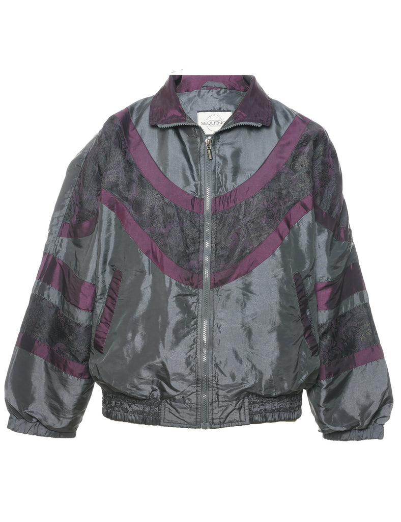 Dark Grey Nylon Jacket - M
