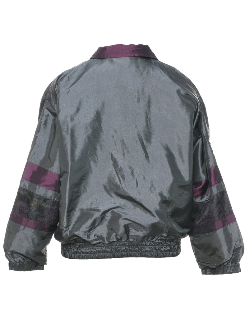 Dark Grey Nylon Jacket - M
