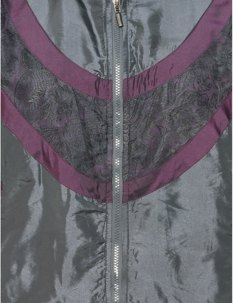 Dark Grey Nylon Jacket - M