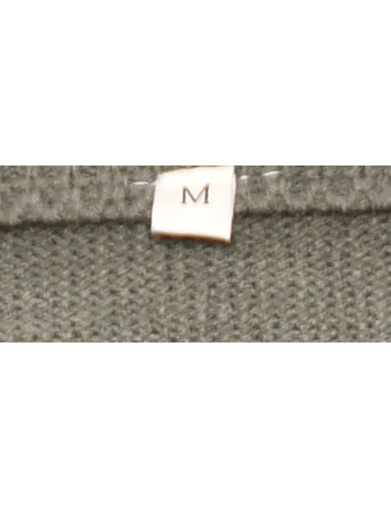 Dark Grey Santa Christmas Jumper - M