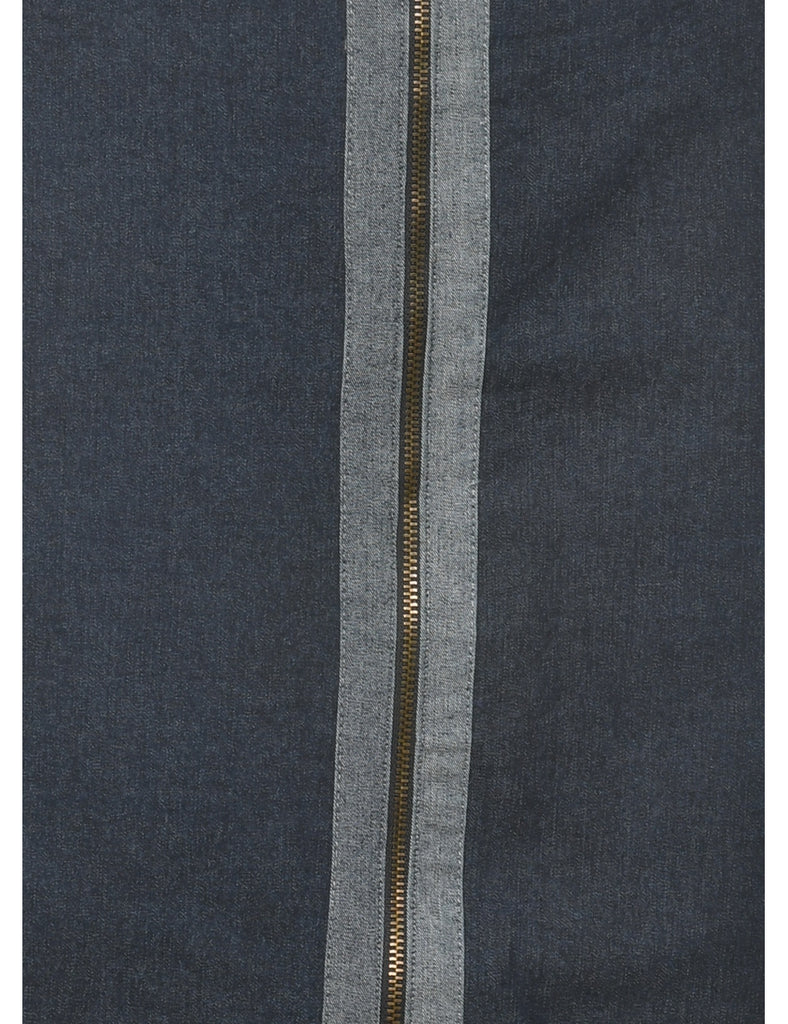 Dark Wash Denim A-line Skirt - M
