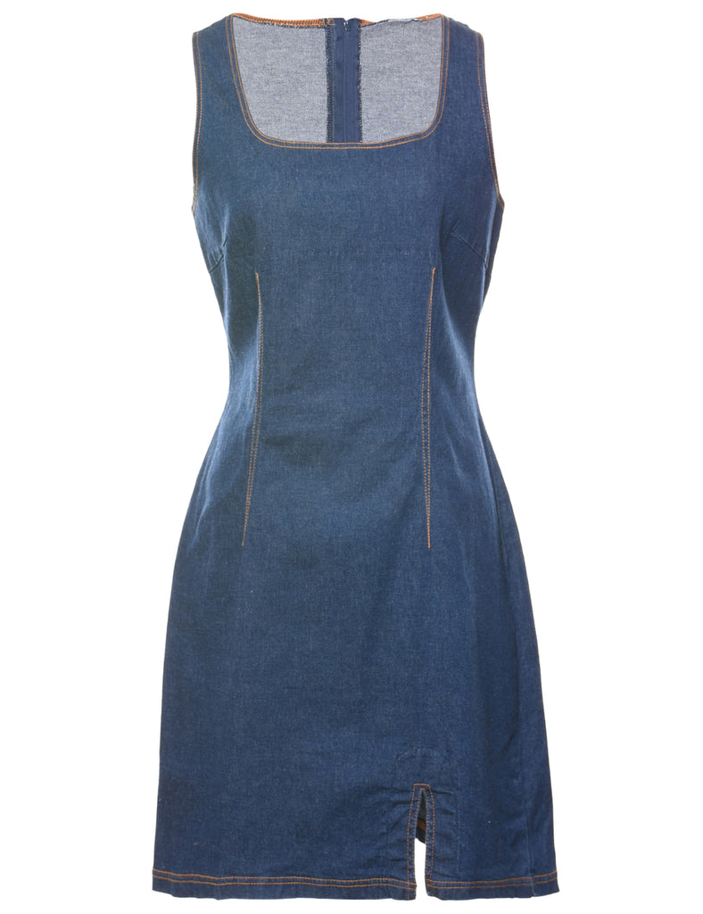 Dark Wash Denim Dress - M