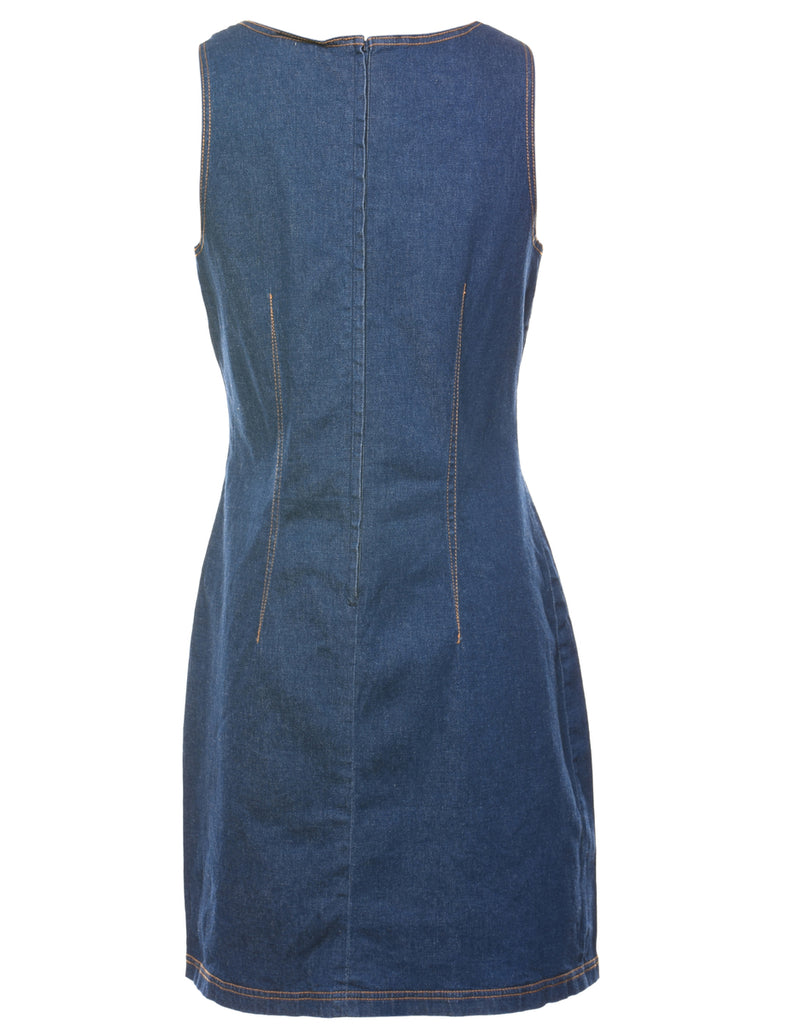 Dark Wash Denim Dress - M