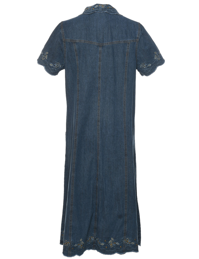 Dark Wash Denim Dress - M