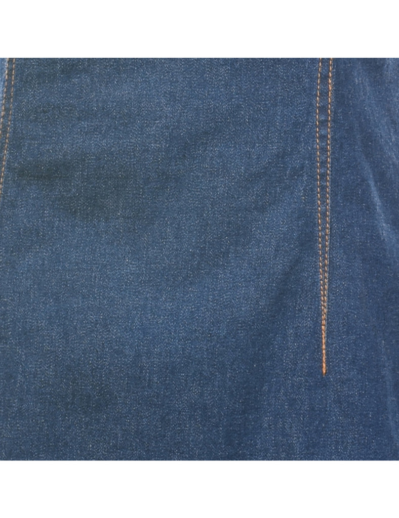 Dark Wash Denim Dress - M