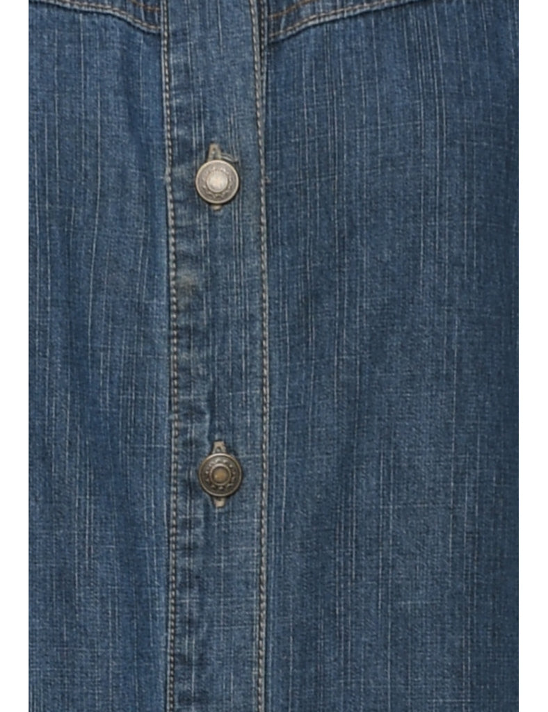 Dark Wash Denim Dress - M