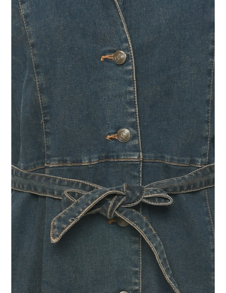 Dark Wash Denim Dress - M