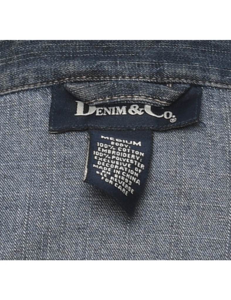Dark Wash Denim Dress - M