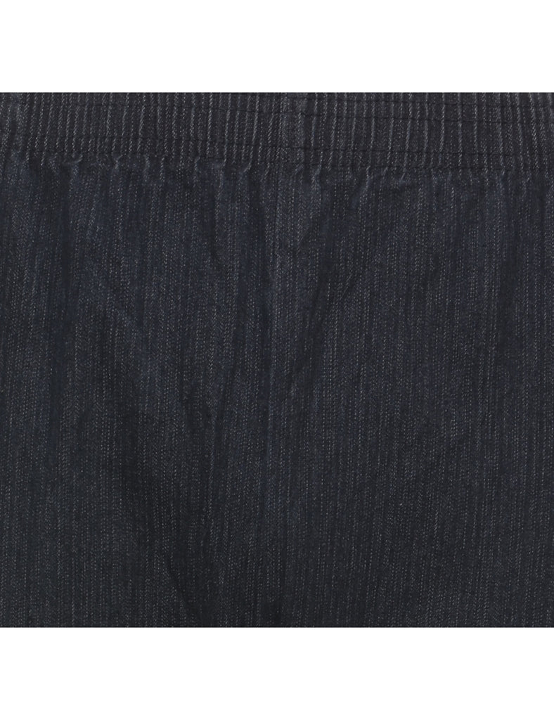 Dark Wash Elasticated Waist Denim Trousers - W26 L27