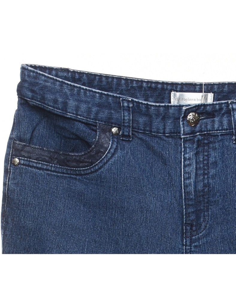 Dark Wash Tapered Jeans - W34 L30
