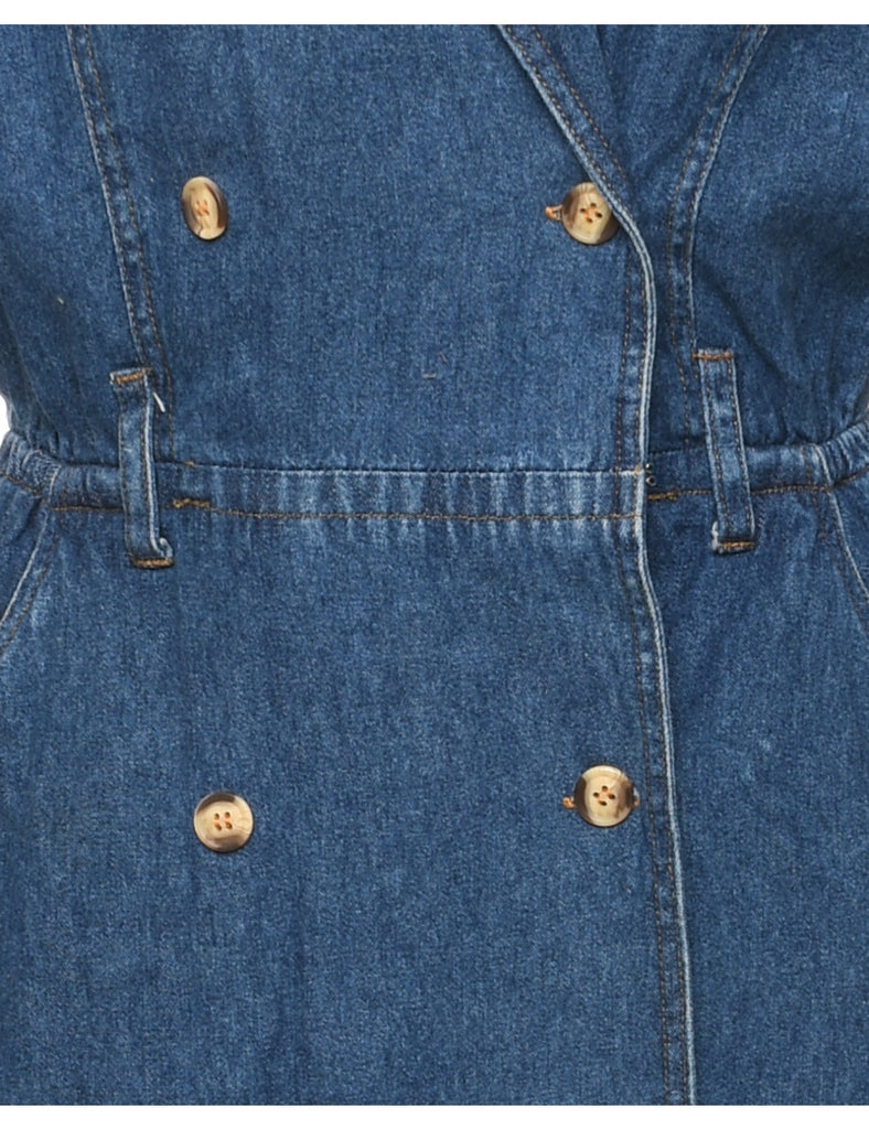 Denim Coat Dress - L