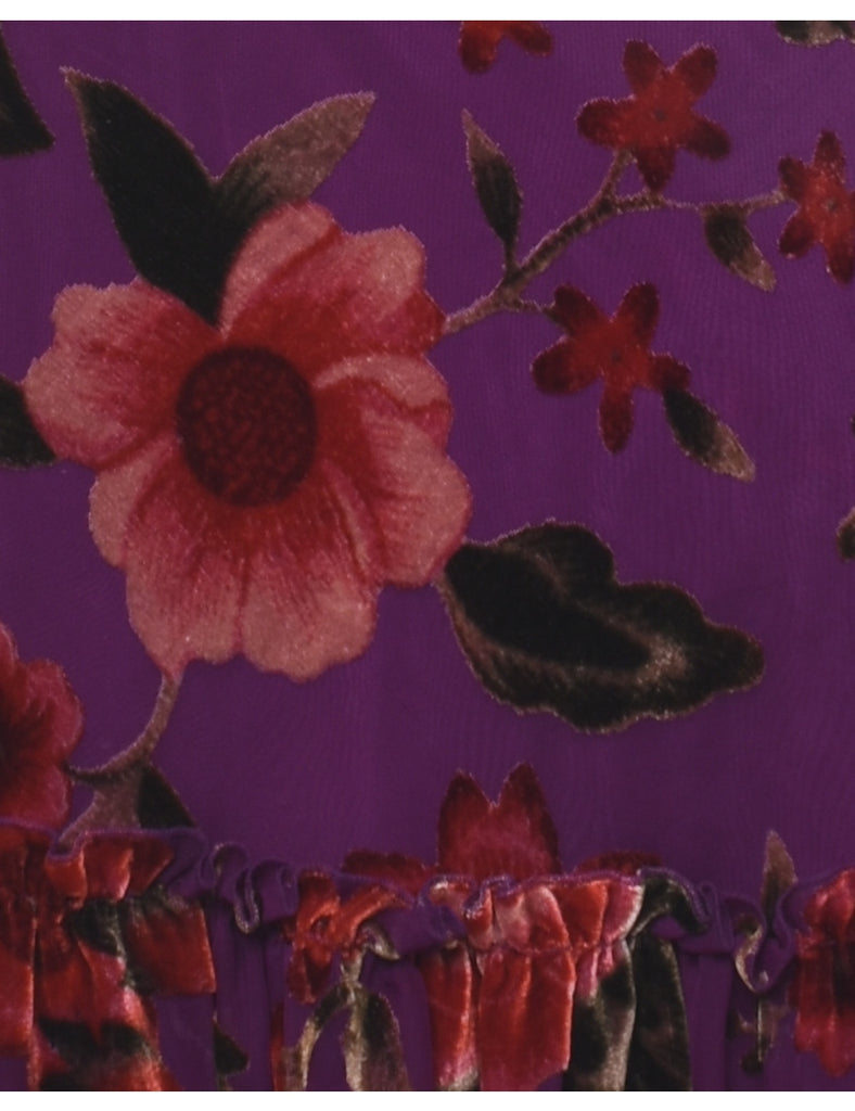 Devore Design Purple Dress - S