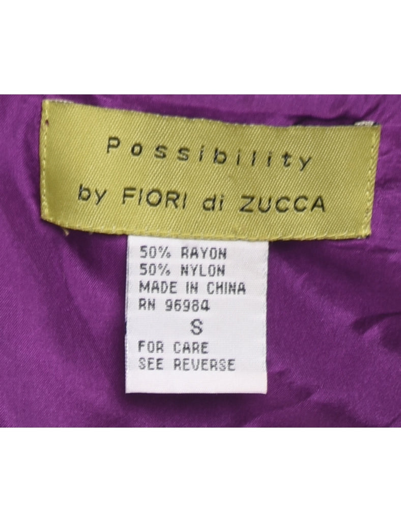 Devore Design Purple Dress - S