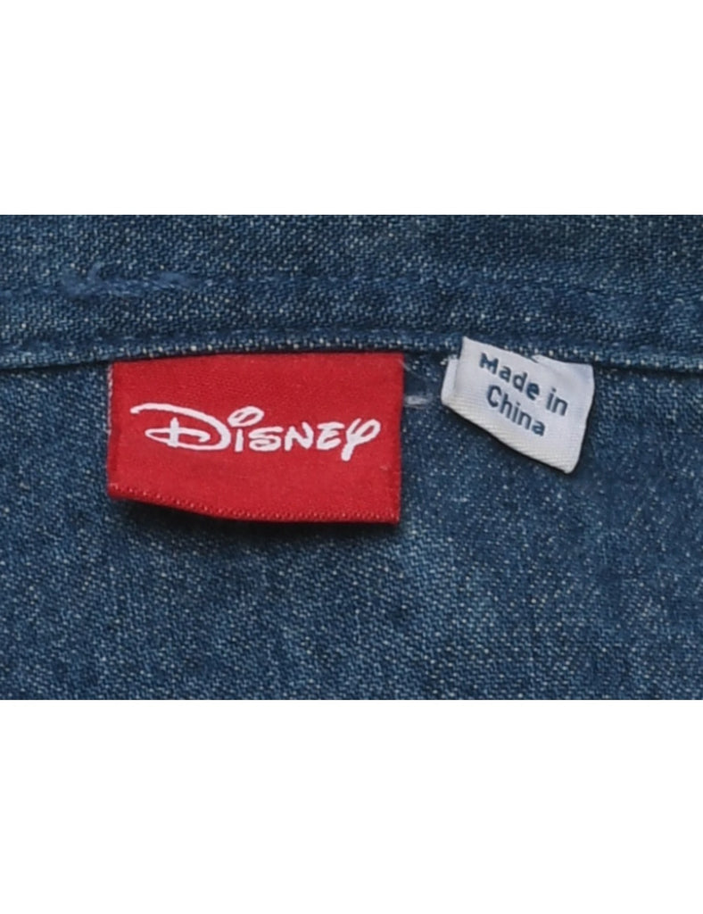 Disney Cartoon Denim Shirt - L