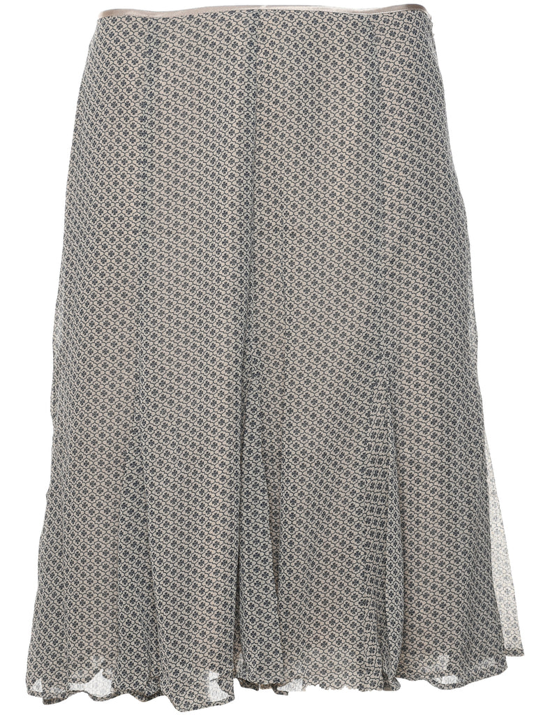 Ditsy Floral A-line Skirt - M