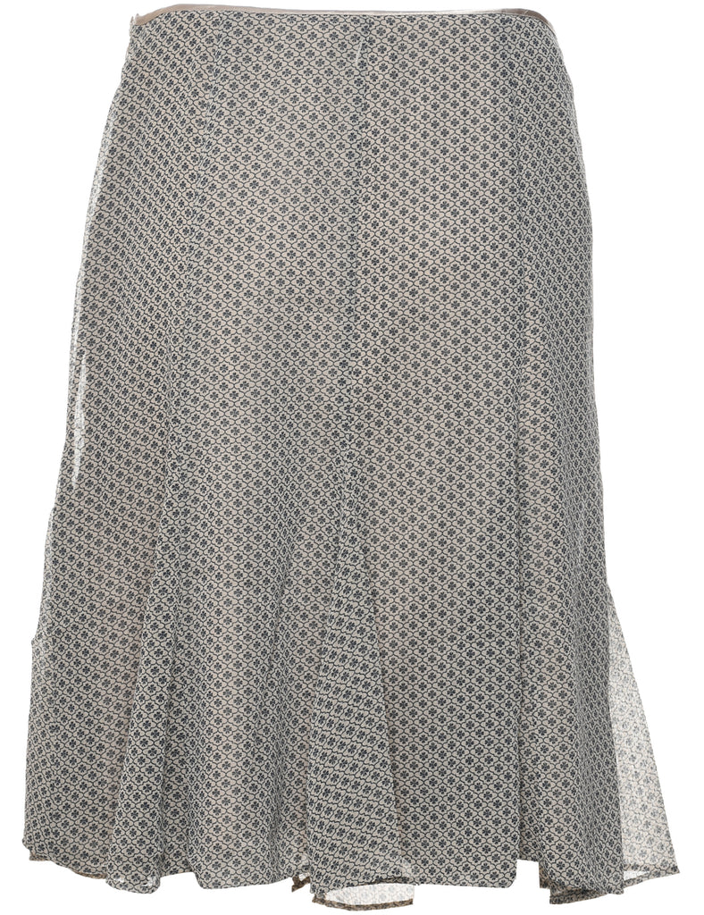 Ditsy Floral A-line Skirt - M